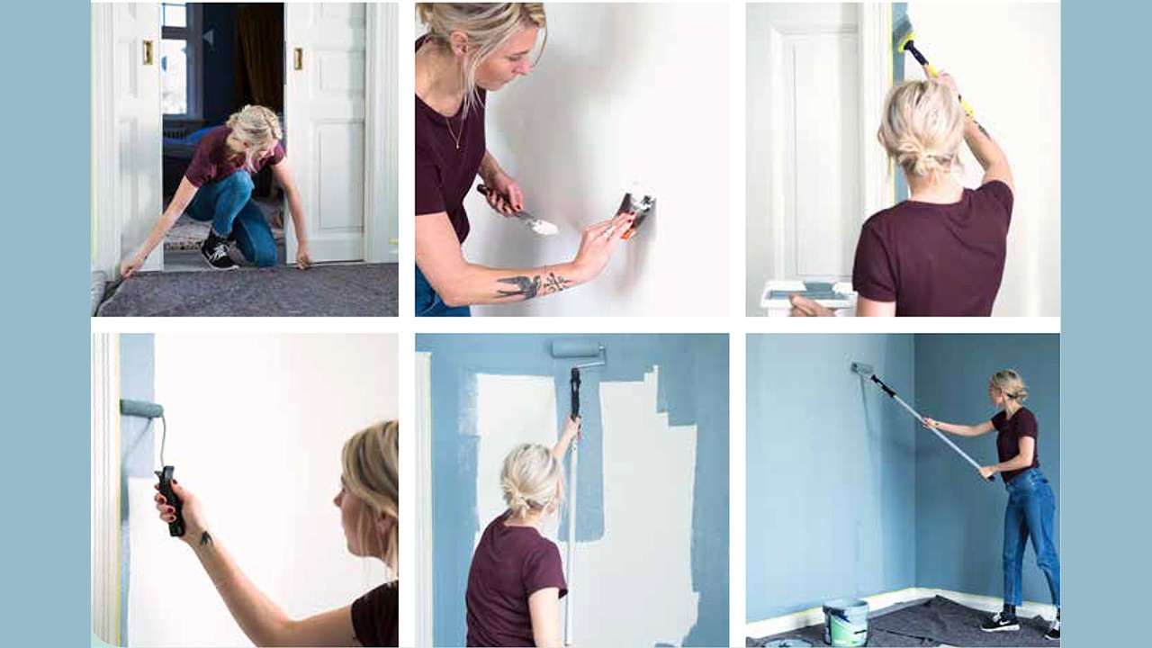 Måla vägg så gör du Nordsjö